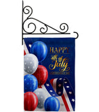 July Fun - Patriotic Americana Vertical Impressions Decorative Flags HG192545 Made In USA