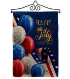 July Fun - Patriotic Americana Vertical Impressions Decorative Flags HG192545 Made In USA