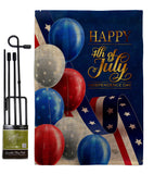 July Fun - Patriotic Americana Vertical Impressions Decorative Flags HG192545 Made In USA