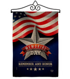 Memorial Day Star - Patriotic Americana Vertical Impressions Decorative Flags HG192546 Made In USA