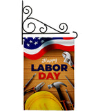 Labor Day - Patriotic Americana Vertical Impressions Decorative Flags HG192638 Made In USA