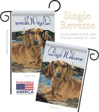 Dachshund - Pets Nature Vertical Impressions Decorative Flags HG110003 Made In USA
