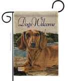 Dachshund - Pets Nature Vertical Impressions Decorative Flags HG110003 Made In USA