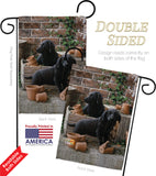 Black Lab Pups - Pets Nature Vertical Impressions Decorative Flags HG110007 Made In USA