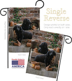 Black Lab Pups - Pets Nature Vertical Impressions Decorative Flags HG110007 Made In USA