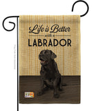 Life is Better Lab - Pets Nature Vertical Impressions Decorative Flags HG110009 Made In USA