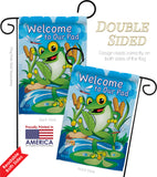 Frog - Pets Nature Vertical Impressions Decorative Flags HG110041 Made In USA