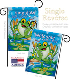 Frog - Pets Nature Vertical Impressions Decorative Flags HG110041 Made In USA