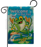 Frog - Pets Nature Vertical Impressions Decorative Flags HG110041 Made In USA