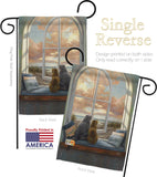 Enjoying the View - Pets Nature Vertical Impressions Decorative Flags HG110057 Made In USA