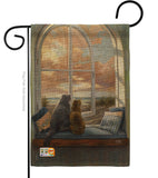 Enjoying the View - Pets Nature Vertical Impressions Decorative Flags HG110057 Made In USA