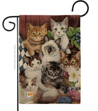 Cuddly Kittens - Pets Nature Vertical Impressions Decorative Flags HG110069 Made In USA