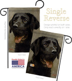 Black Lab - Pets Nature Vertical Impressions Decorative Flags HG110076 Made In USA