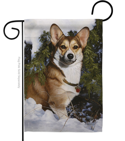 Corgi - Pets Nature Vertical Impressions Decorative Flags HG110088 Made In USA