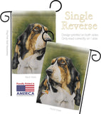 Basset Hound - Pets Nature Vertical Impressions Decorative Flags HG110090 Made In USA