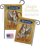 Beagle Brewery - Pets Nature Vertical Impressions Decorative Flags HG110101 Made In USA