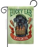 Lucky Lab Lager - Pets Nature Vertical Impressions Decorative Flags HG110102 Made In USA