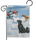 Snow Pals - Pets Nature Vertical Impressions Decorative Flags HG110113 Made In USA