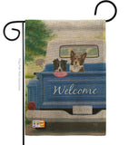 Play Day with Buddy - Pets Nature Vertical Impressions Decorative Flags HG110126 Made In USA