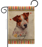Jack Russell Terrier Happiness - Pets Nature Vertical Impressions Decorative Flags HG110136 Made In USA