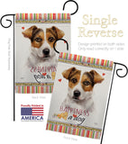Russell Terrier Happiness - Pets Nature Vertical Impressions Decorative Flags HG110138 Made In USA