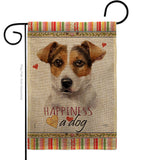Russell Terrier Happiness - Pets Nature Vertical Impressions Decorative Flags HG110138 Made In USA
