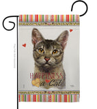 Abyssiniar Happiness - Pets Nature Vertical Impressions Decorative Flags HG110140 Made In USA