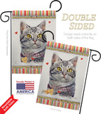 Red American Short Hair Happiness - Pets Nature Vertical Impressions Decorative Flags HG110146 Made In USA