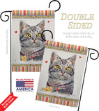 Red American Short Hair Happiness - Pets Nature Vertical Impressions Decorative Flags HG110146 Made In USA