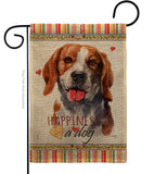 Beagle Happiness - Pets Nature Vertical Impressions Decorative Flags HG110150 Made In USA