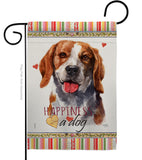 Beagle Happiness - Pets Nature Vertical Impressions Decorative Flags HG110150 Made In USA