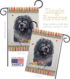 Black Chow Chow Happiness - Pets Nature Vertical Impressions Decorative Flags HG110156 Made In USA