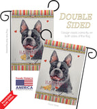 Boston Terrier Happiness - Pets Nature Vertical Impressions Decorative Flags HG110159 Made In USA