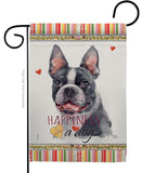 Boston Terrier Happiness - Pets Nature Vertical Impressions Decorative Flags HG110159 Made In USA