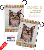 Chihuahua Happiness - Pets Nature Vertical Impressions Decorative Flags HG110168 Made In USA