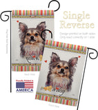 Chihuahua Happiness - Pets Nature Vertical Impressions Decorative Flags HG110168 Made In USA