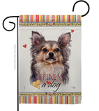 Chihuahua Happiness - Pets Nature Vertical Impressions Decorative Flags HG110168 Made In USA