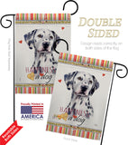 Dalmatian Happiness - Pets Nature Vertical Impressions Decorative Flags HG110172 Made In USA