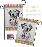 Dalmatian Happiness - Pets Nature Vertical Impressions Decorative Flags HG110172 Made In USA