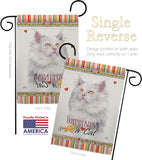 German Long Hair Happiness - Pets Nature Vertical Impressions Decorative Flags HG110173 Made In USA