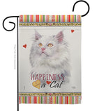 German Long Hair Happiness - Pets Nature Vertical Impressions Decorative Flags HG110173 Made In USA