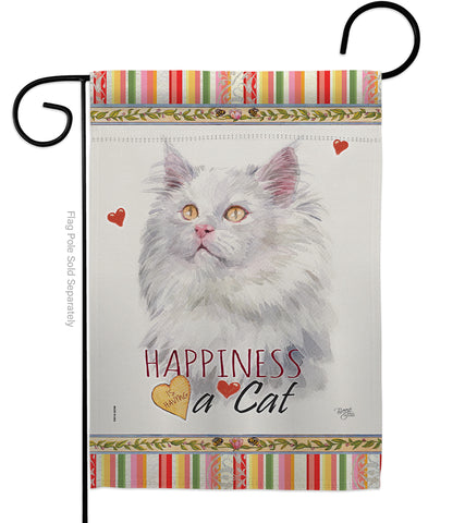 German Long Hair Happiness - Pets Nature Vertical Impressions Decorative Flags HG110173 Made In USA