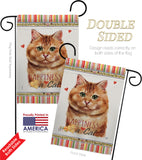 Brown Dilute Calico Happiness - Pets Nature Vertical Impressions Decorative Flags HG110175 Made In USA