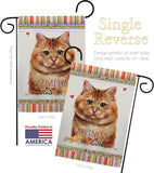 Brown Dilute Calico Happiness - Pets Nature Vertical Impressions Decorative Flags HG110175 Made In USA