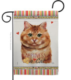 Brown Dilute Calico Happiness - Pets Nature Vertical Impressions Decorative Flags HG110175 Made In USA