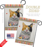 Dilute Calico Happiness - Pets Nature Vertical Impressions Decorative Flags HG110176 Made In USA