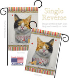 Dilute Calico Happiness - Pets Nature Vertical Impressions Decorative Flags HG110176 Made In USA