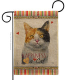 Dilute Calico Happiness - Pets Nature Vertical Impressions Decorative Flags HG110176 Made In USA