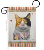 Dilute Calico Happiness - Pets Nature Vertical Impressions Decorative Flags HG110176 Made In USA