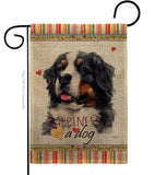 Bernese Cattle Happiness - Pets Nature Vertical Impressions Decorative Flags HG110183 Made In USA